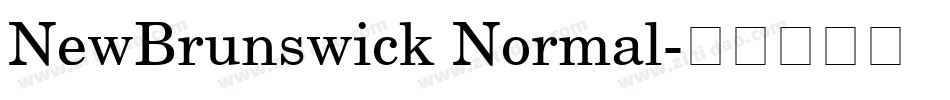 NewBrunswick Normal字体转换